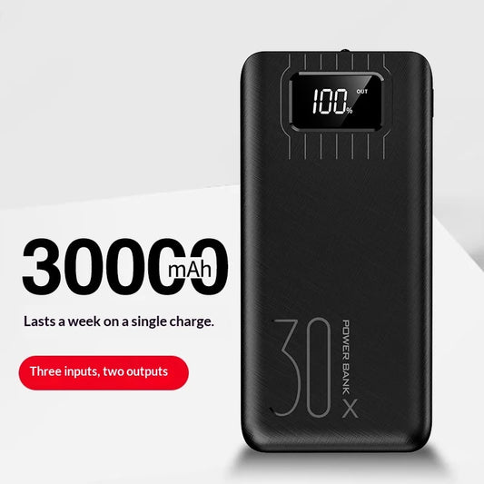 Power bank with a large capacity of 30000mAh fast charging for mobile phones